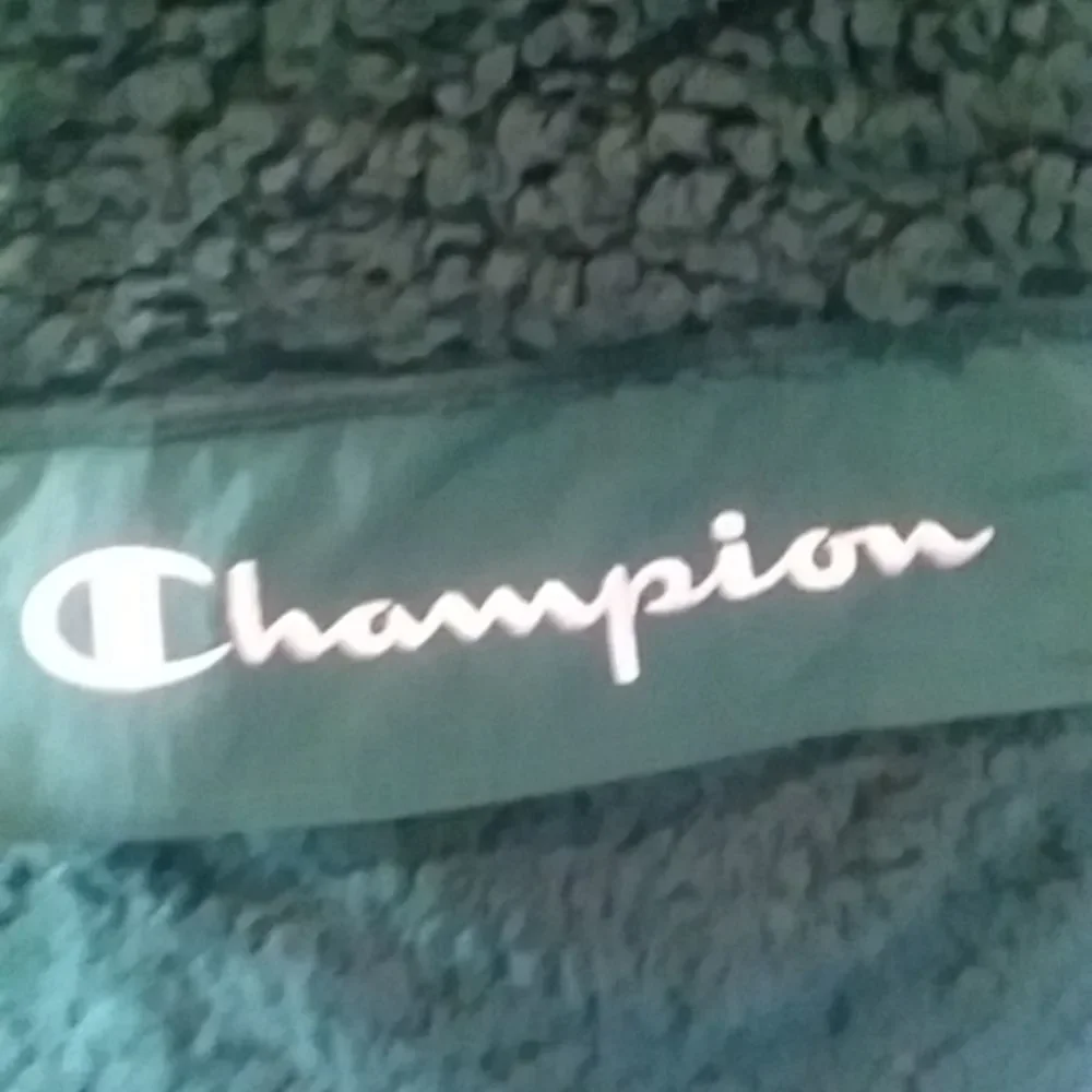 Champion teddy bear hoodie deep green sz M - Picture 3 of 9